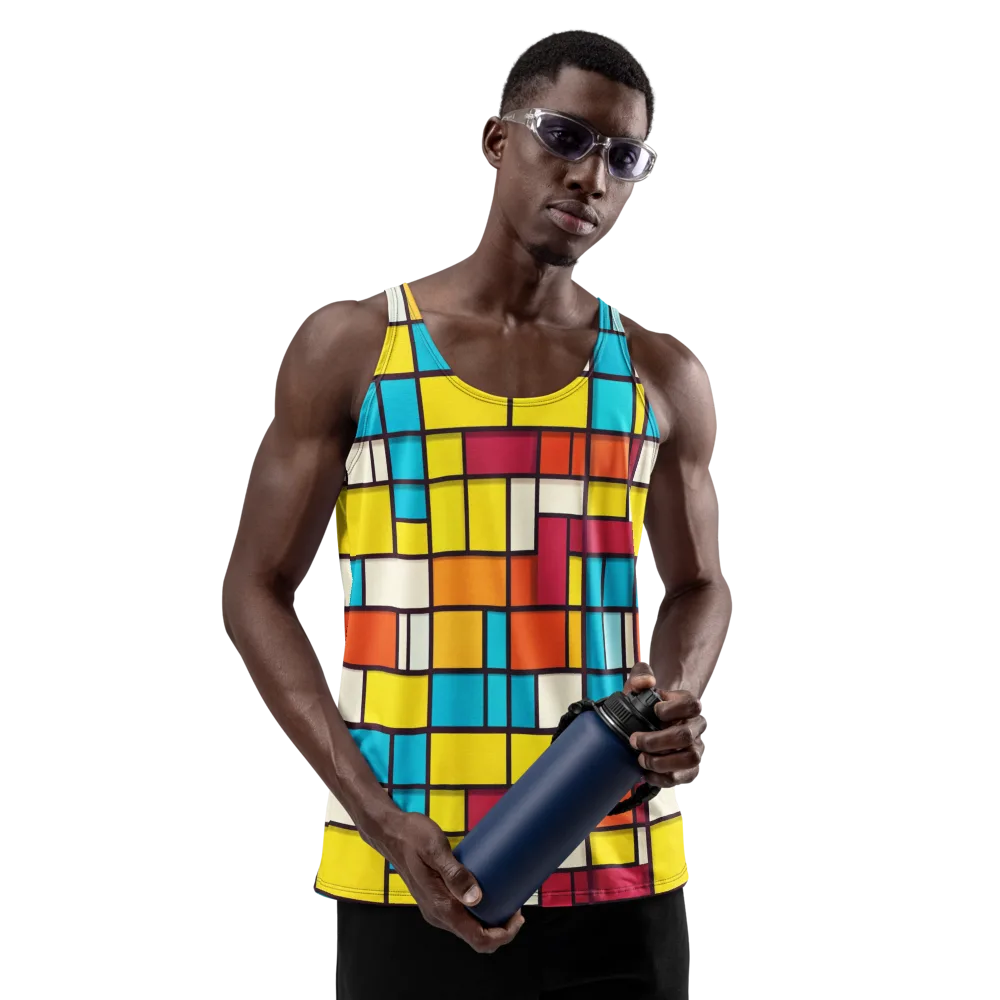 Primary Transit on Men's Tank Top — Front