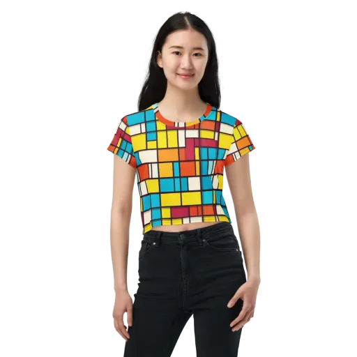 Primary Transit on a Crop Tee