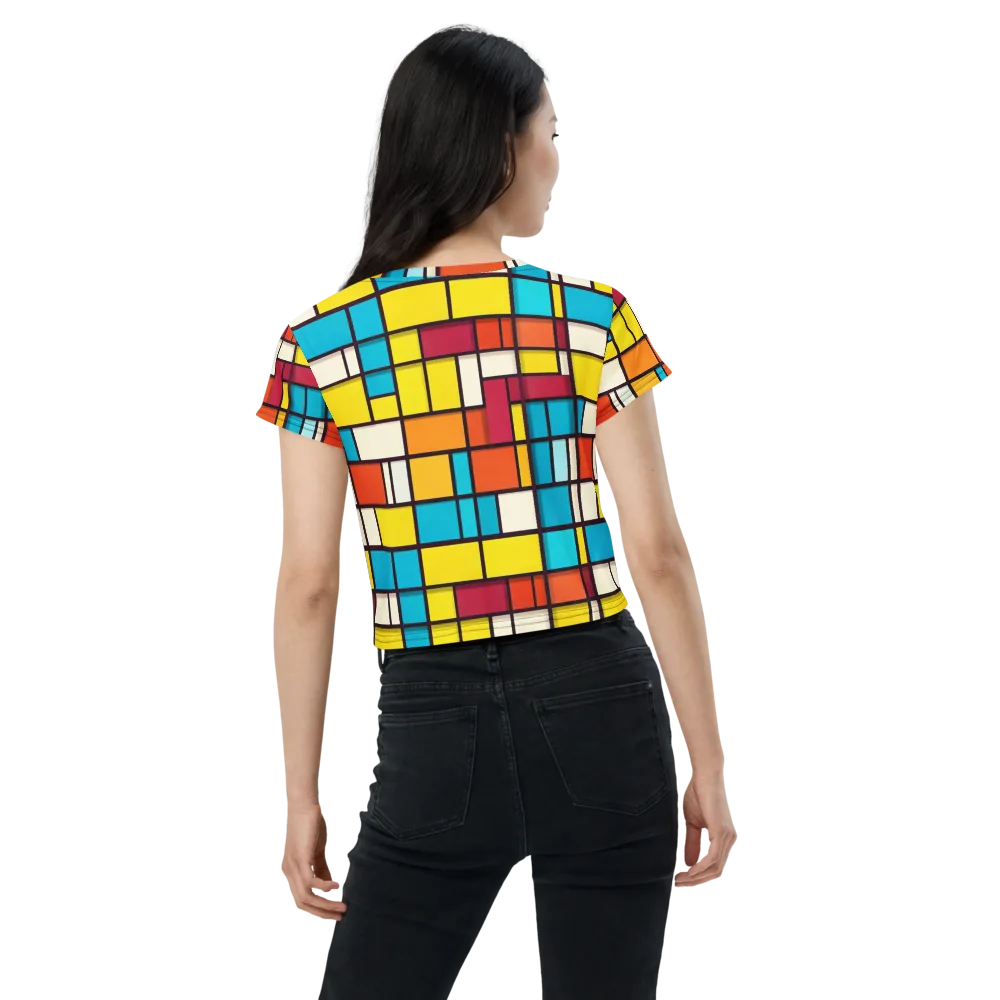 Primary Transit on Crop Tee — Back