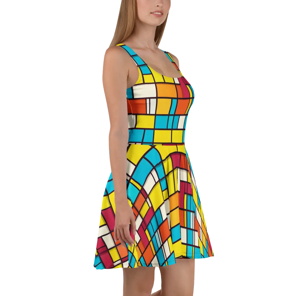Primary Transit on Skater Dress — Right