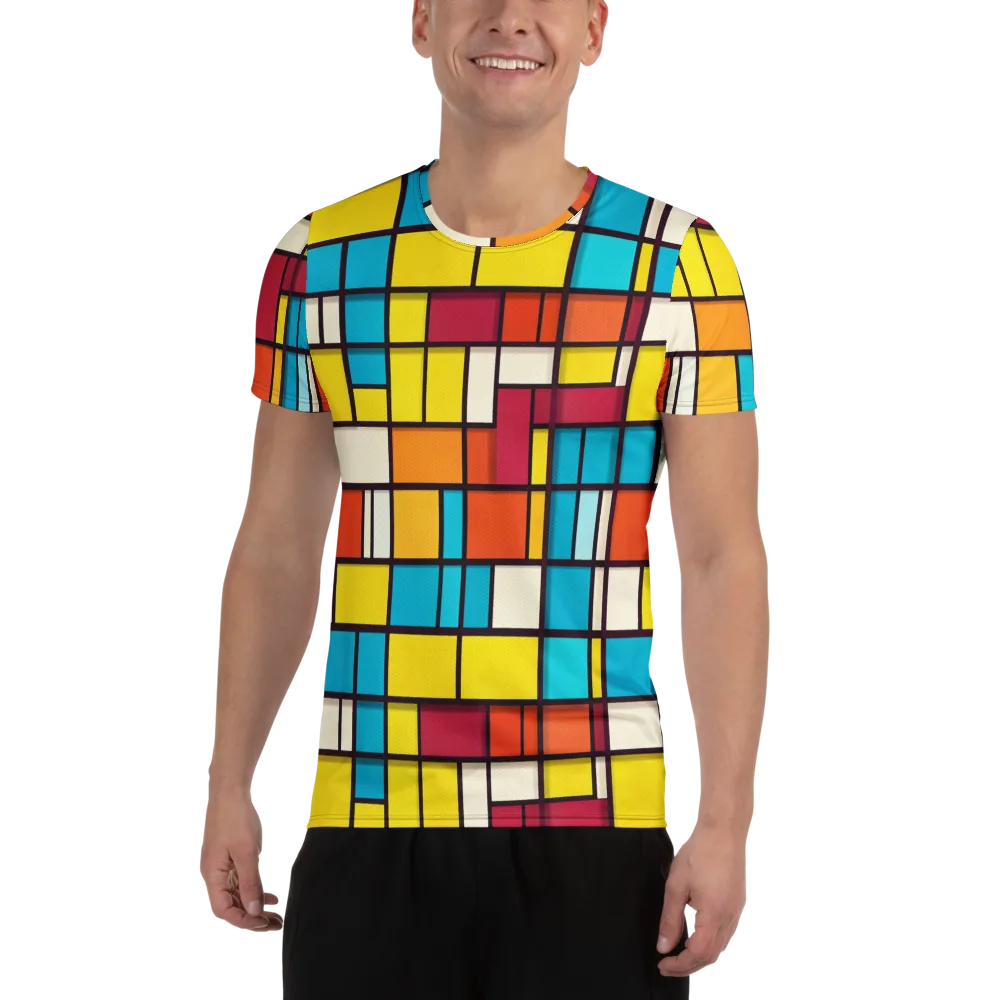 Primary Transit on Men's Athletic T-Shirt — Front