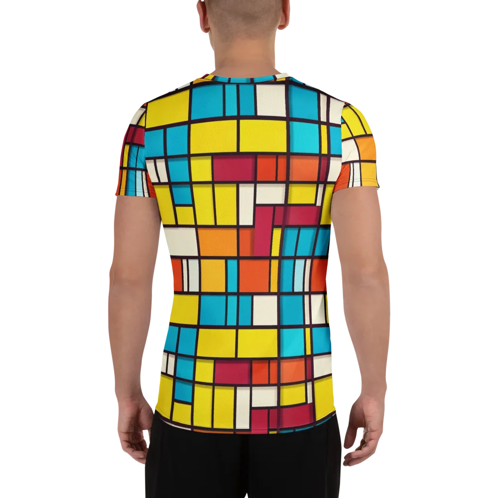 Primary Transit on Men's Athletic T-Shirt — Back