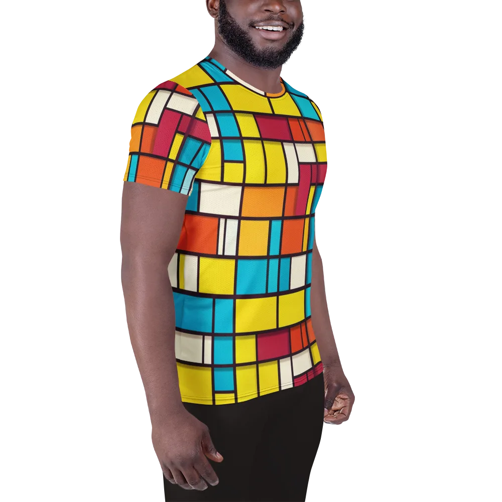 Primary Transit on Men's Athletic T-Shirt — Right