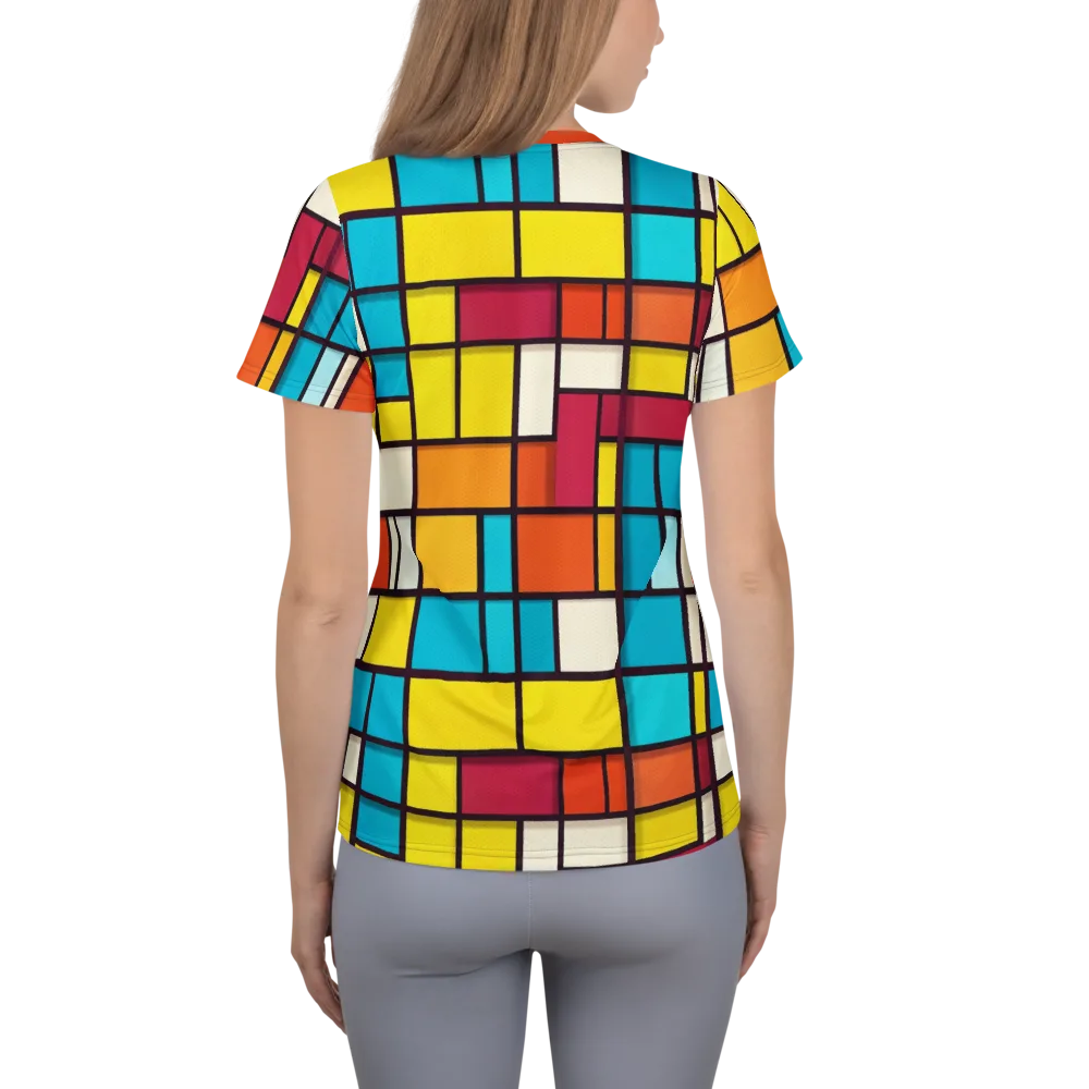 Primary Transit on Women's Athletic T-Shirt — Back