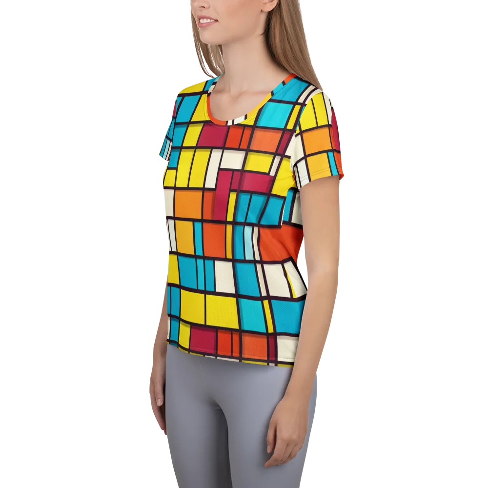 Primary Transit on Women's Athletic T-Shirt — Left