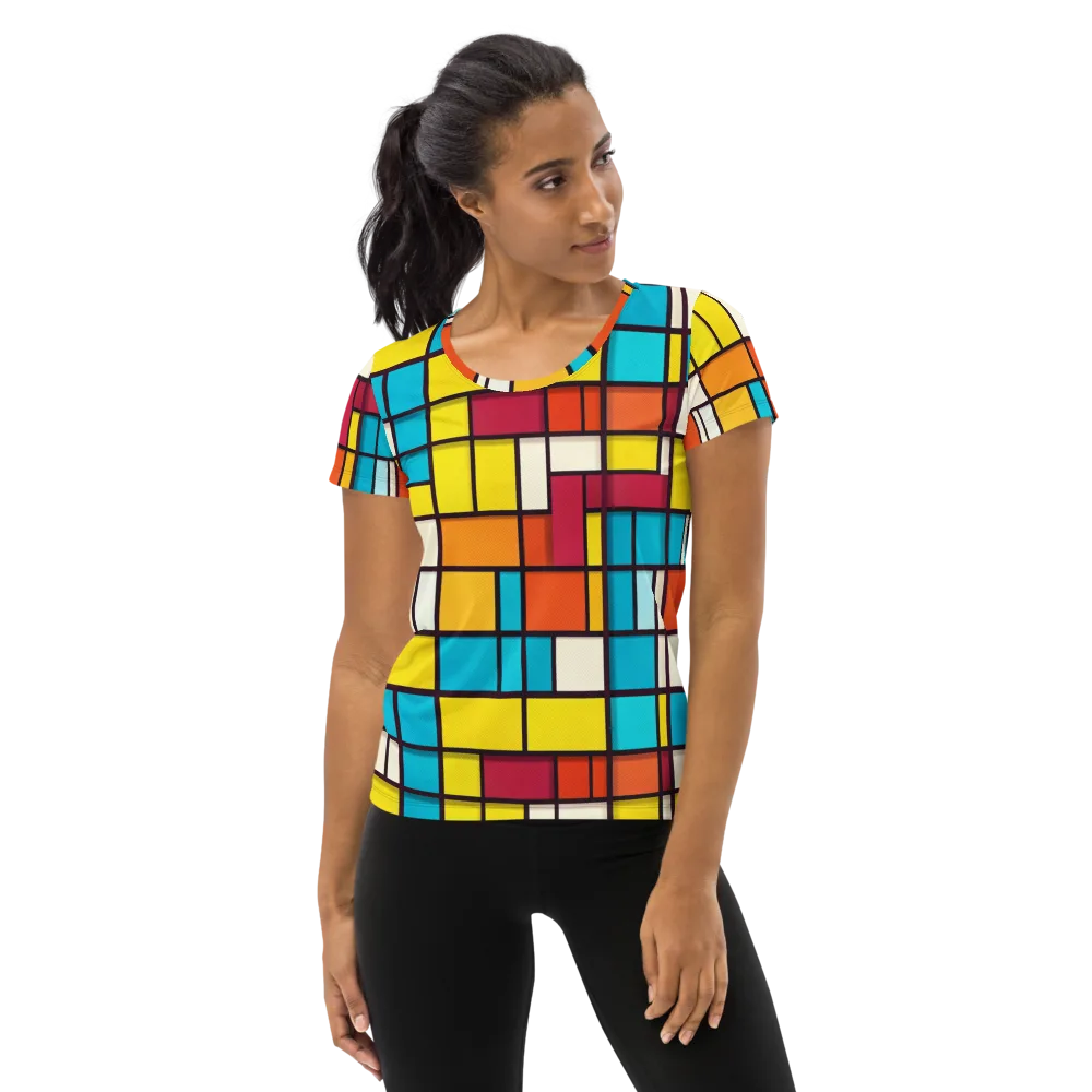 Primary Transit on Women's Athletic T-Shirt — Front
