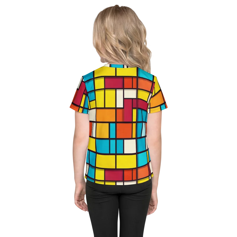 Primary Transit on Kids Crew Neck T-Shirt — Back