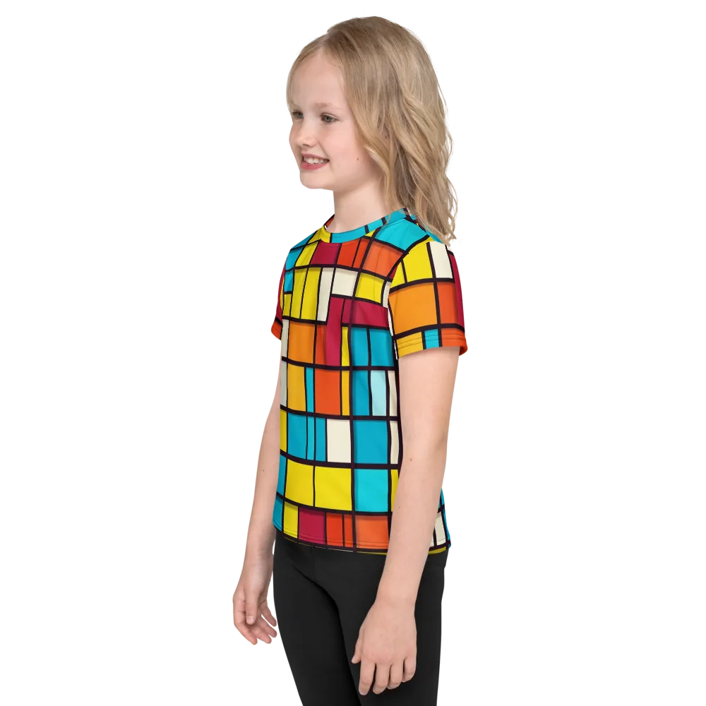 Primary Transit on Kids Crew Neck T-Shirt — Left