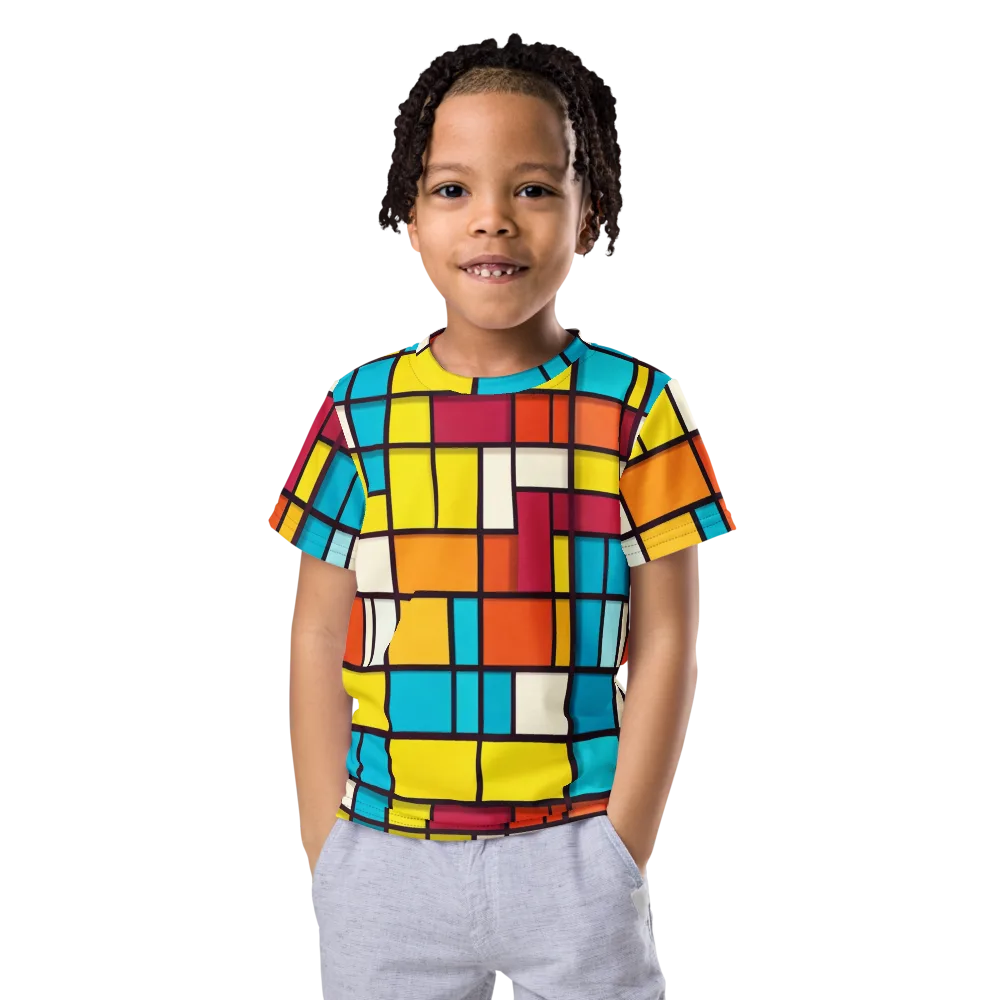 Primary Transit on Kids Crew Neck T-Shirt — Front