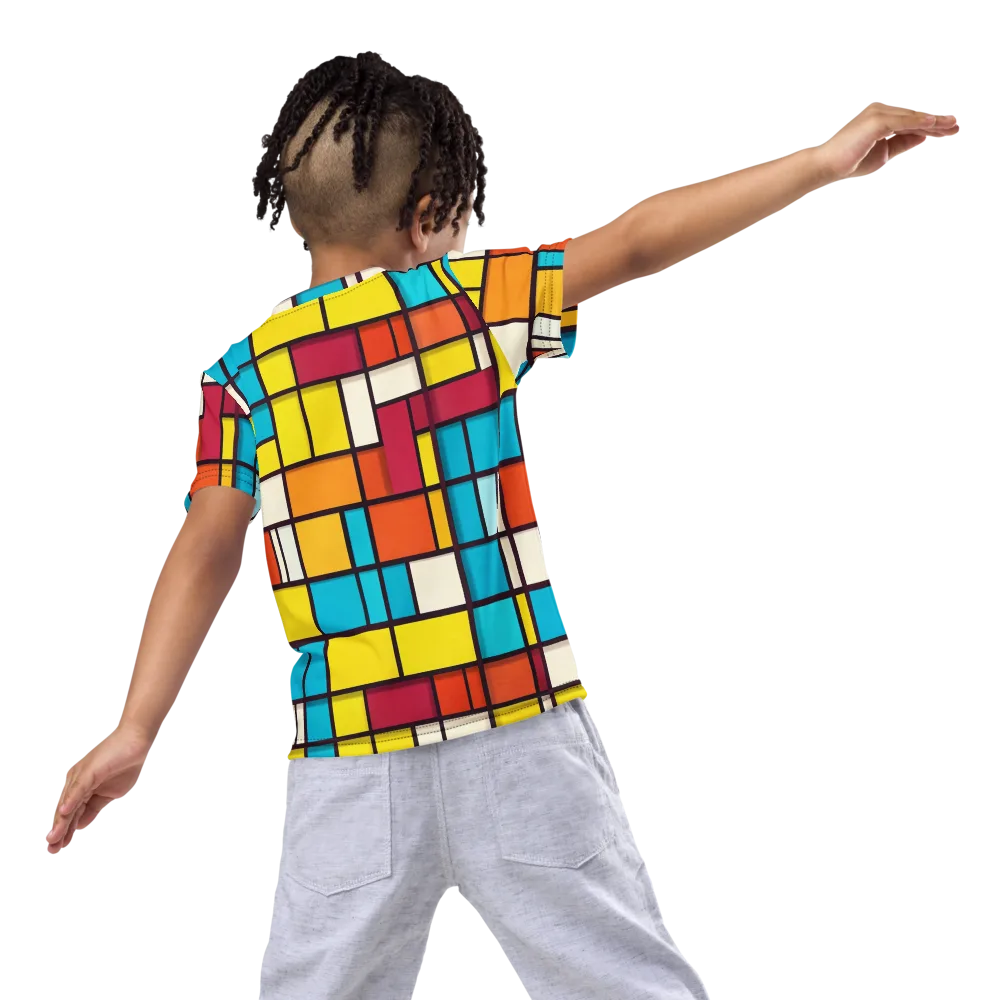 Primary Transit on Kids Crew Neck T-Shirt — Back