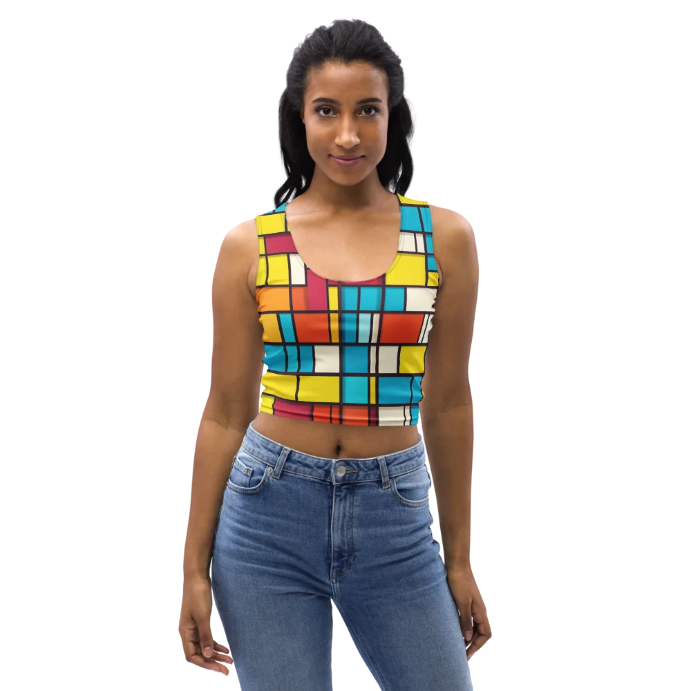 Primary Transit on Crop Top — Front