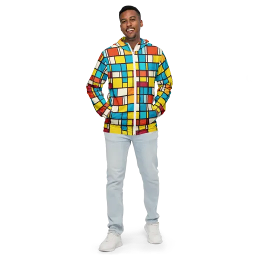 Primary Transit on a Men's Windbreaker