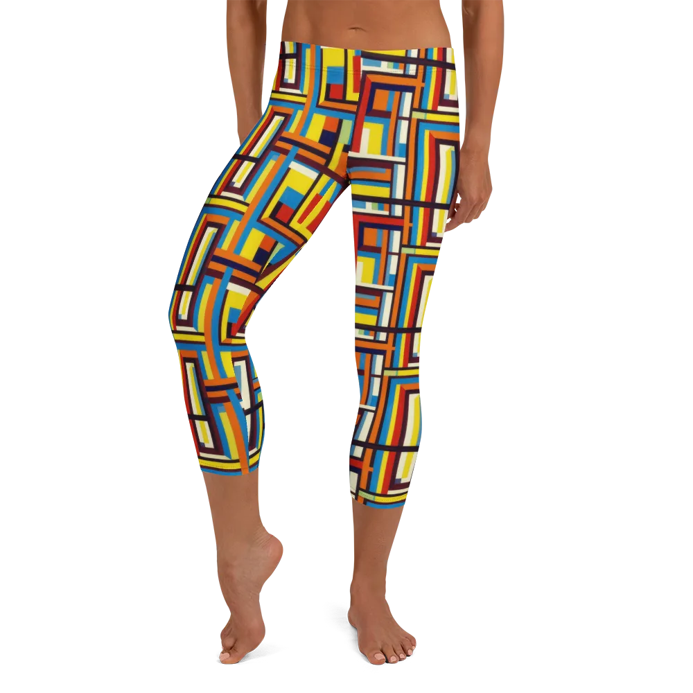 Modular Voltage on Capri Leggings — Front