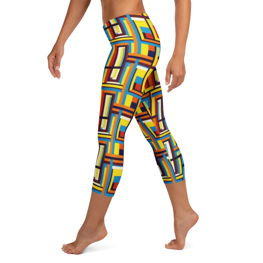 Modular Voltage on Capri Leggings — Left