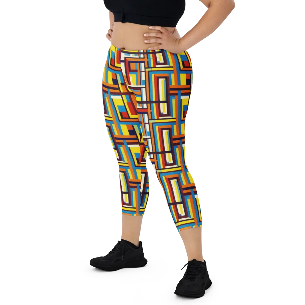 Modular Voltage on Capri Leggings — Front