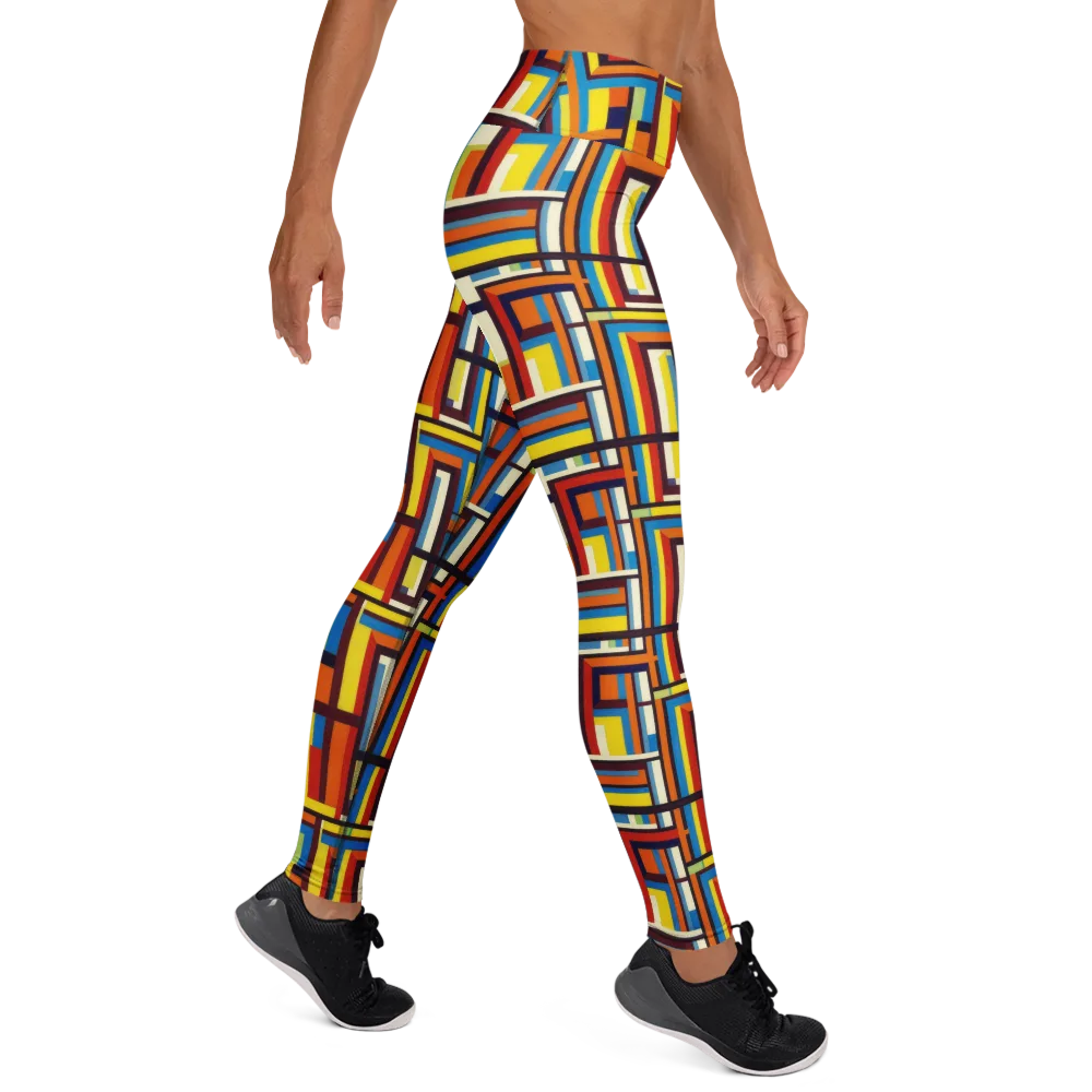 Modular Voltage on Yoga Leggings — Right