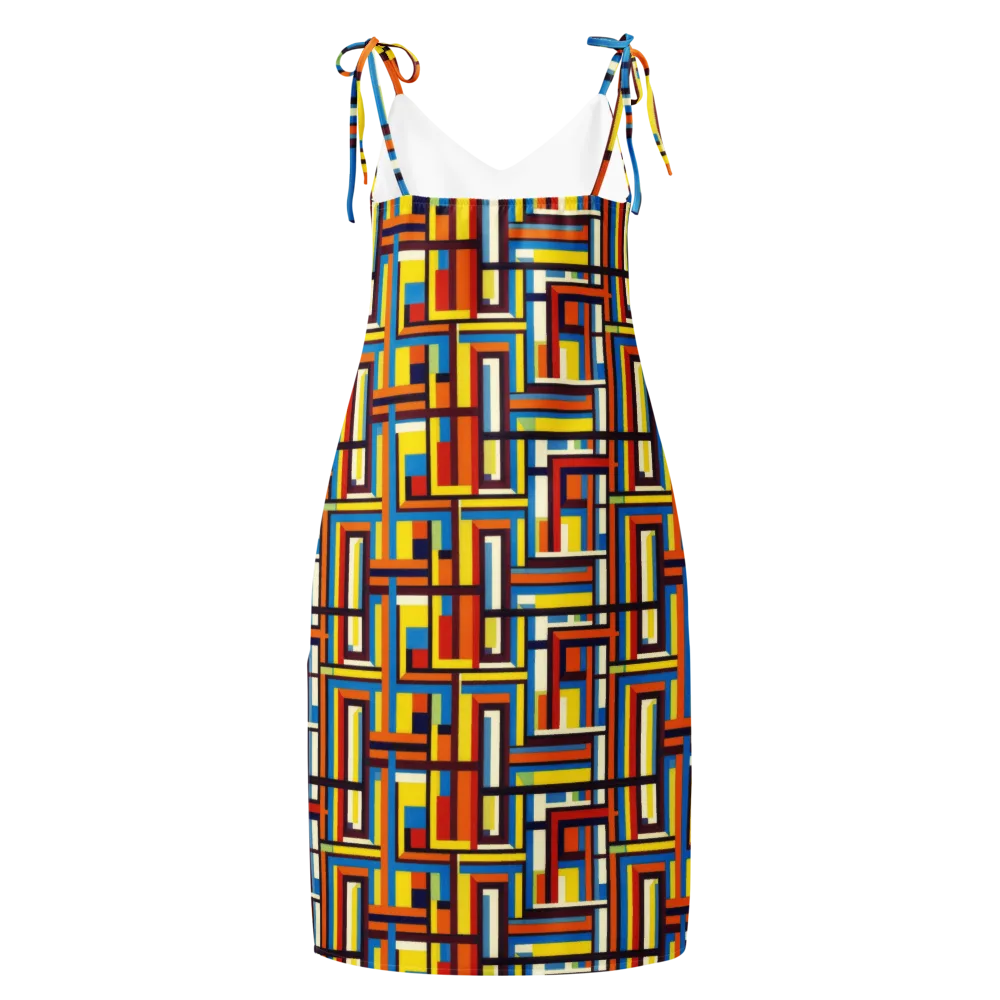 Modular Voltage on Slip Dress — Back