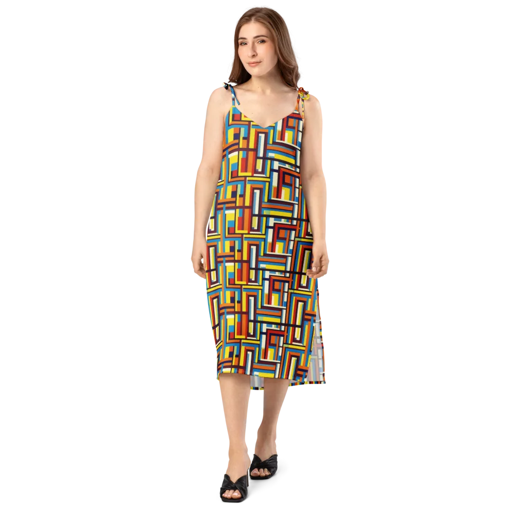 Modular Voltage on Slip Dress — Front