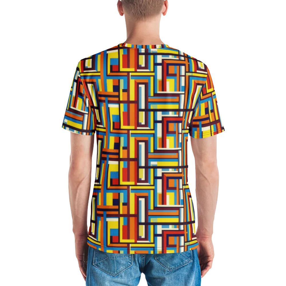Modular Voltage on Men's Crew Neck T-Shirt — Back