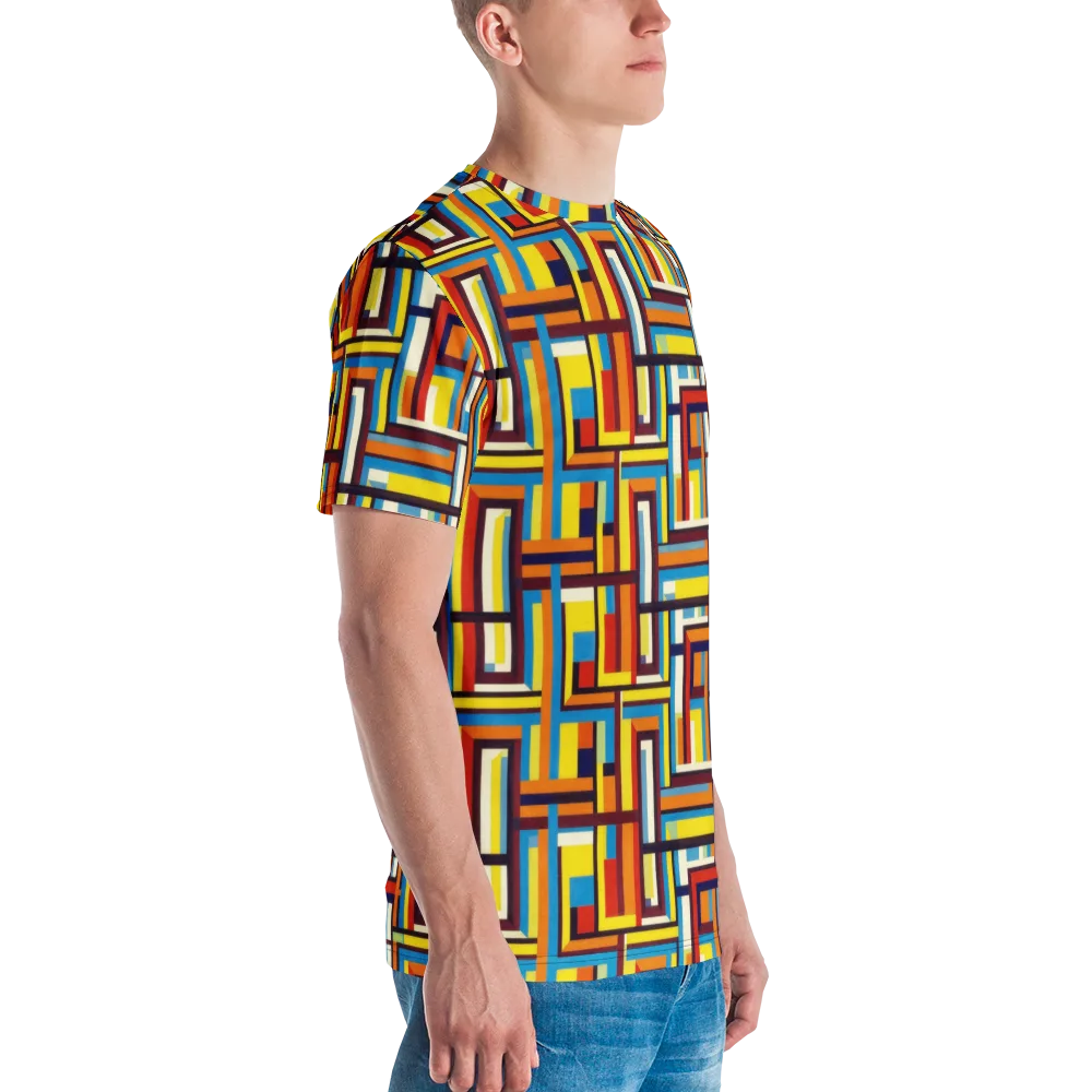 Modular Voltage on Men's Crew Neck T-Shirt — Right