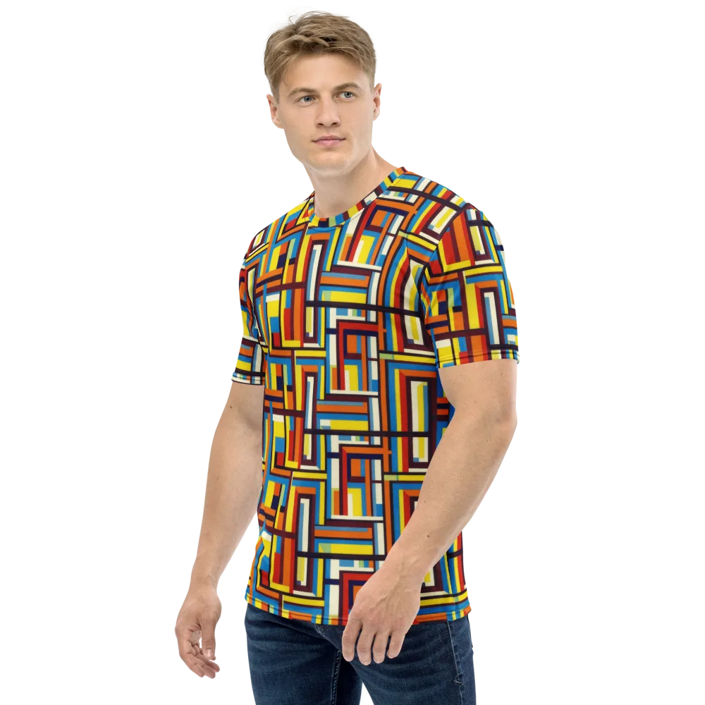 Modular Voltage on Men's Crew Neck T-Shirt — Left