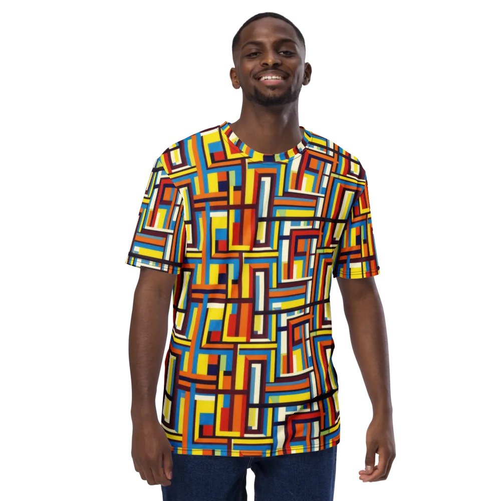 Modular Voltage on Men's Crew Neck T-Shirt — Front
