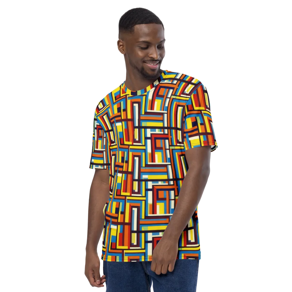 Modular Voltage on Men's Crew Neck T-Shirt — Left
