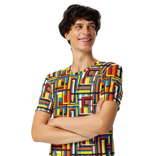 Modular Voltage on a Men's Crew Neck T-Shirt