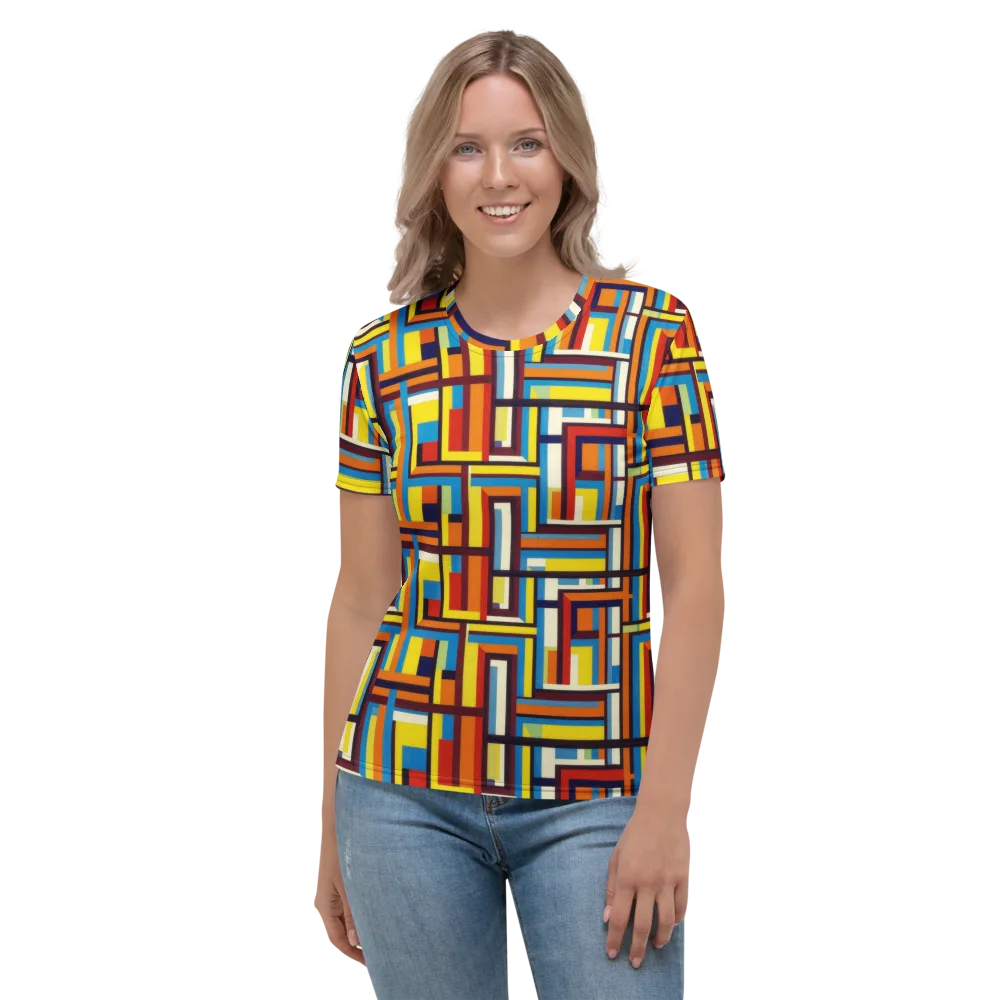 Modular Voltage on Women's Crew Neck T-Shirt — Front