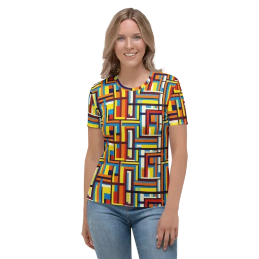 Modular Voltage on a Women's Crew Neck T-Shirt