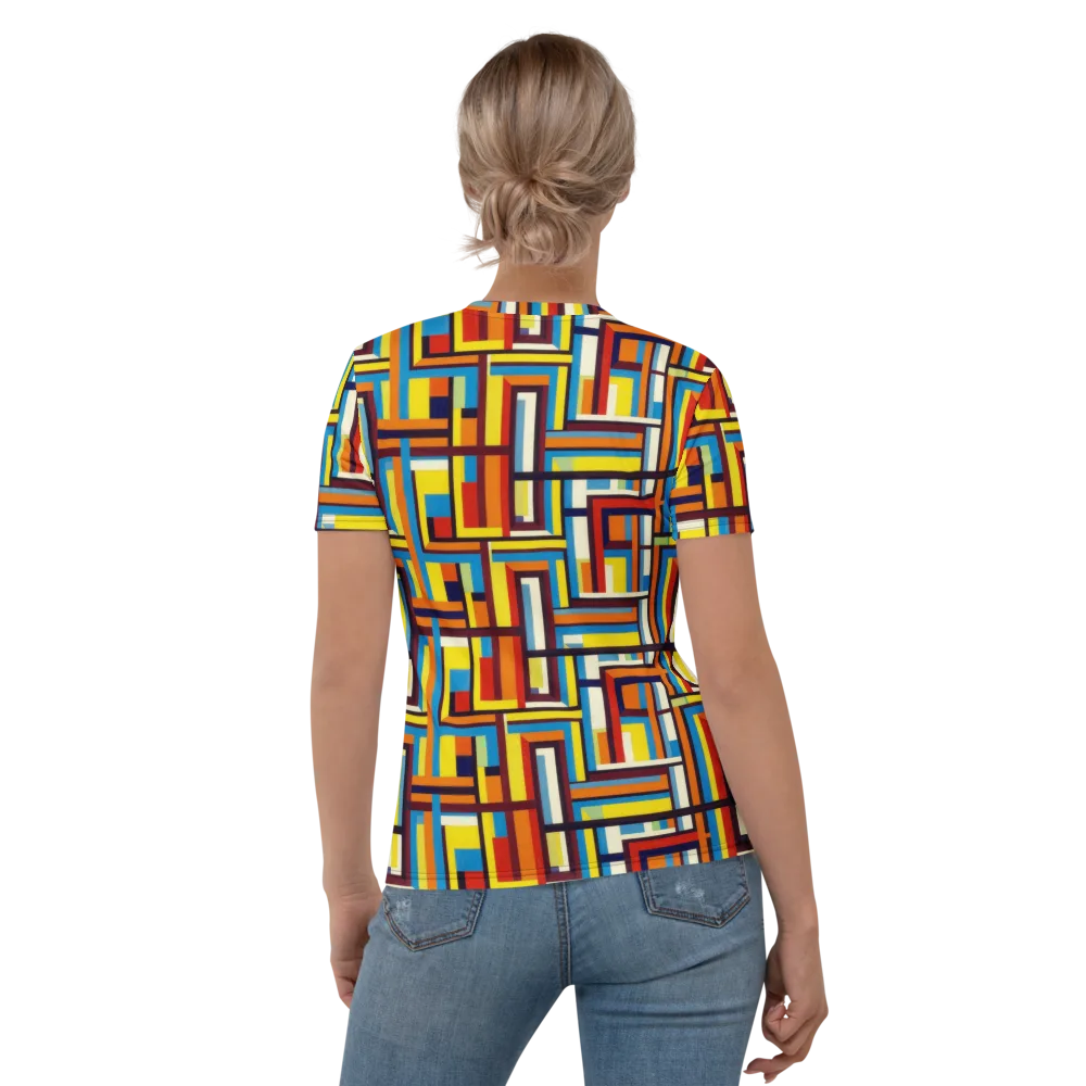Modular Voltage on Women's Crew Neck T-Shirt — Back