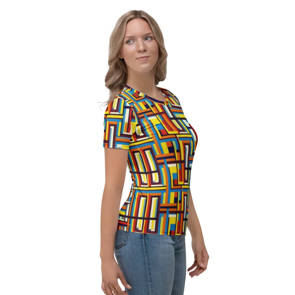 Modular Voltage on Women's Crew Neck T-Shirt — Right