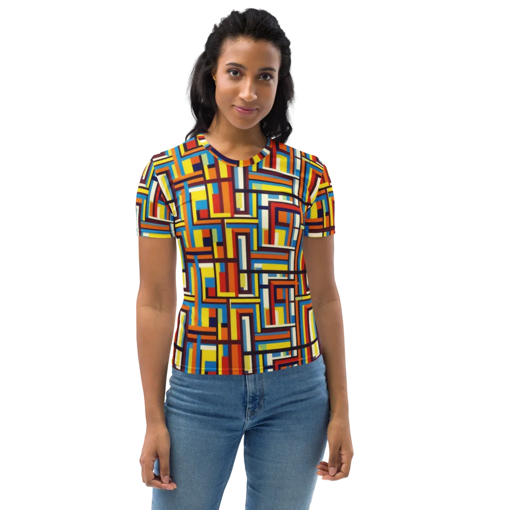 Modular Voltage on Women's Crew Neck T-Shirt — Front