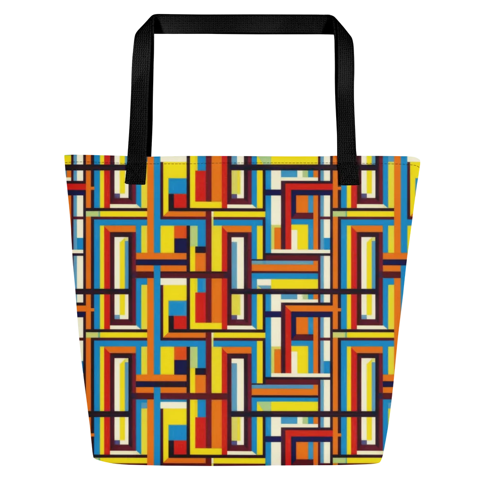 Modular Voltage on Large Tote Bag W/ Pocket — Front