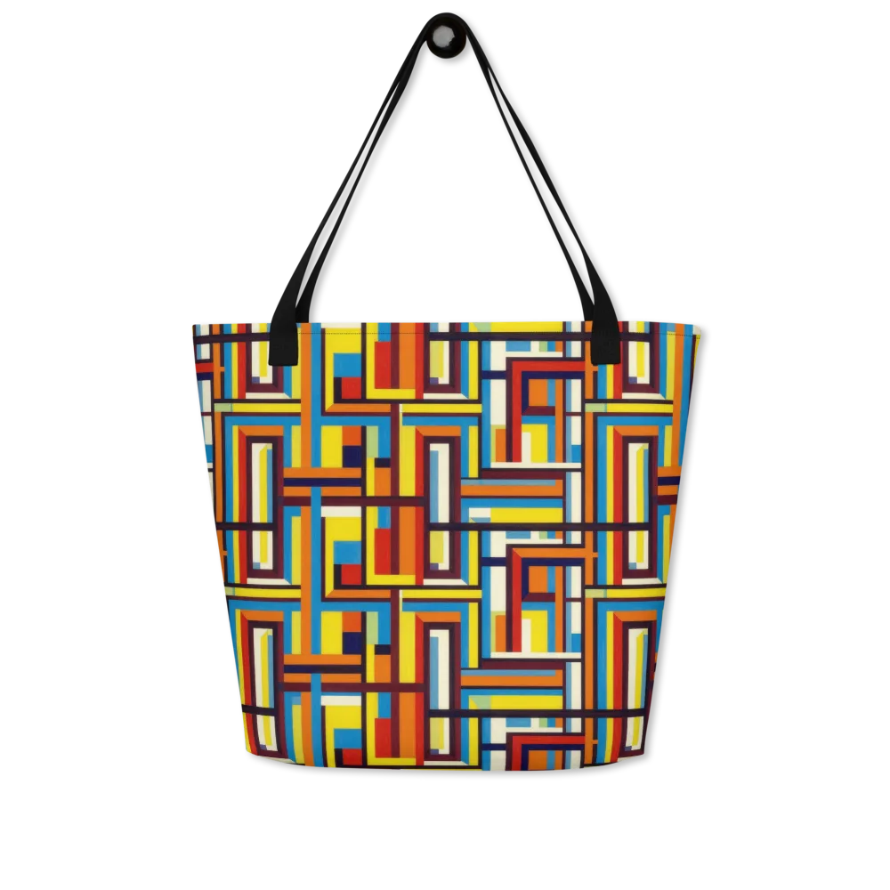 Modular Voltage on Large Tote Bag W/ Pocket — Front