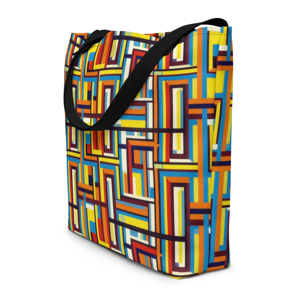 Modular Voltage on Large Tote Bag W/ Pocket — Front