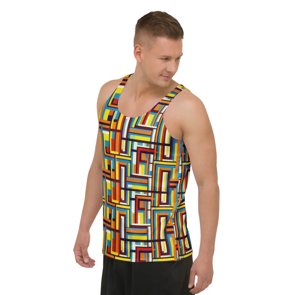 Modular Voltage on Men's Tank Top — Left Front