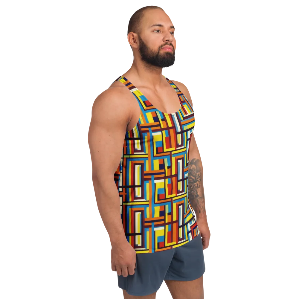 Modular Voltage on Men's Tank Top — Right Front