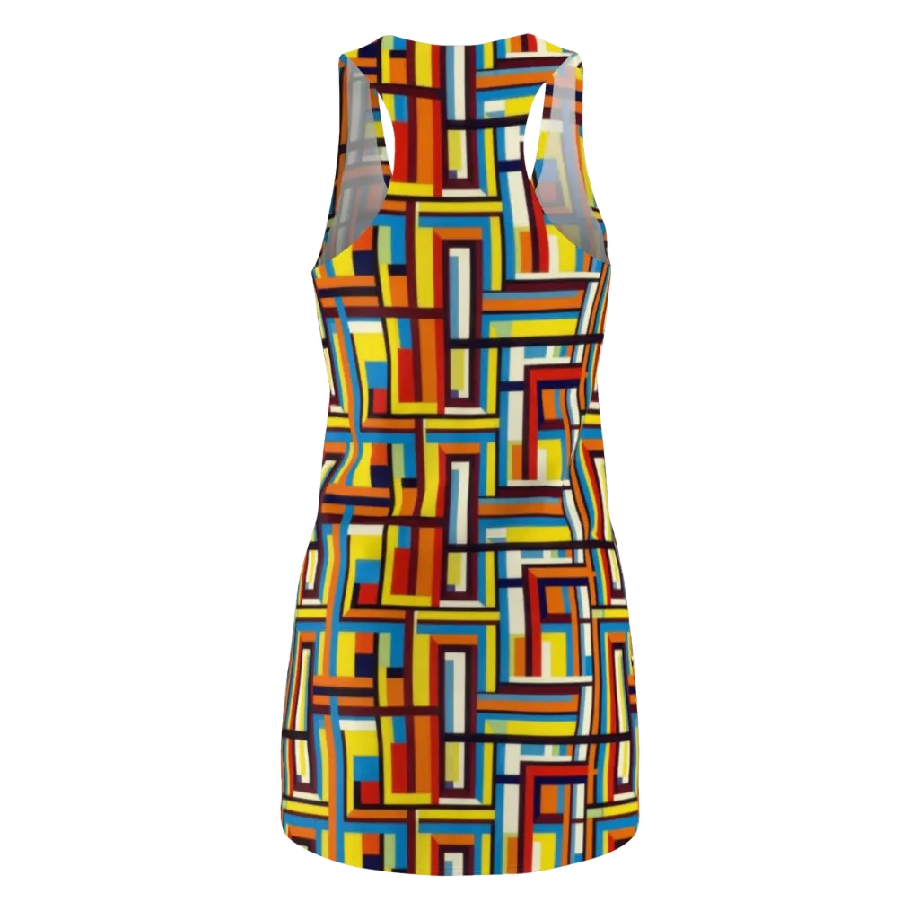 Modular Voltage on Racerback Dress — Back
