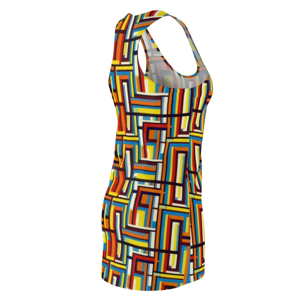 Modular Voltage on Racerback Dress — Back Side