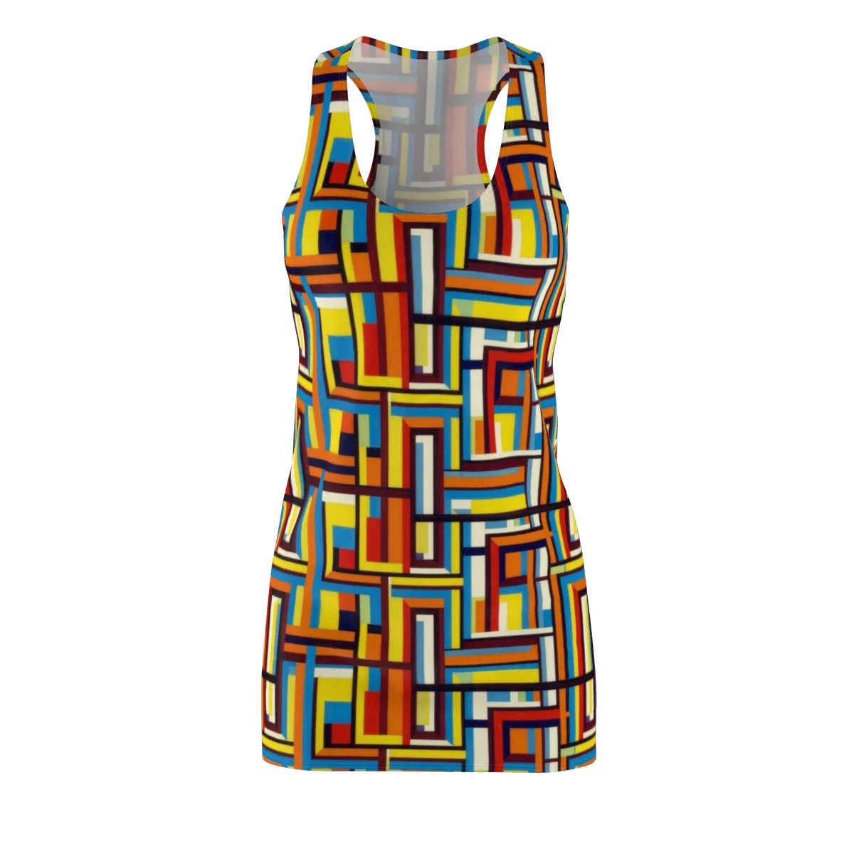Modular Voltage on Racerback Dress — Front