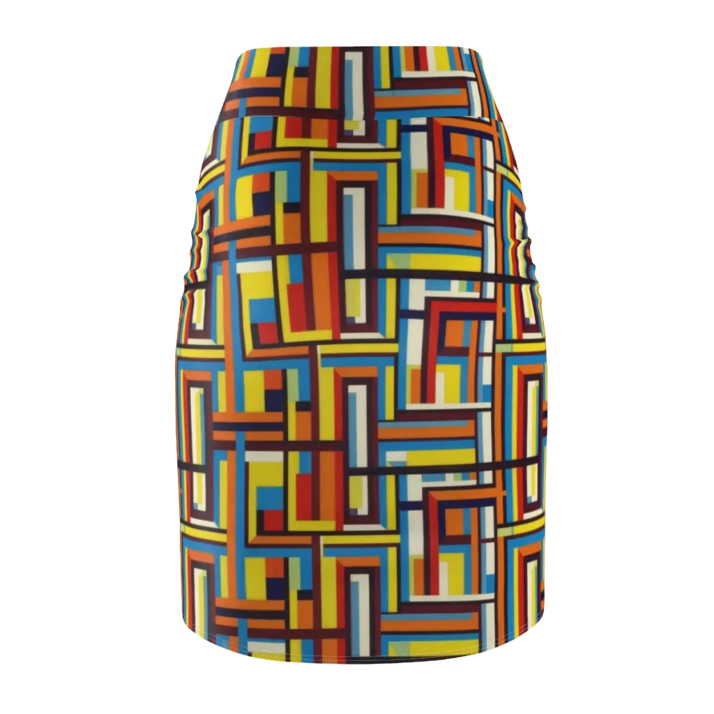 Modular Voltage on Pencil Skirt — Back