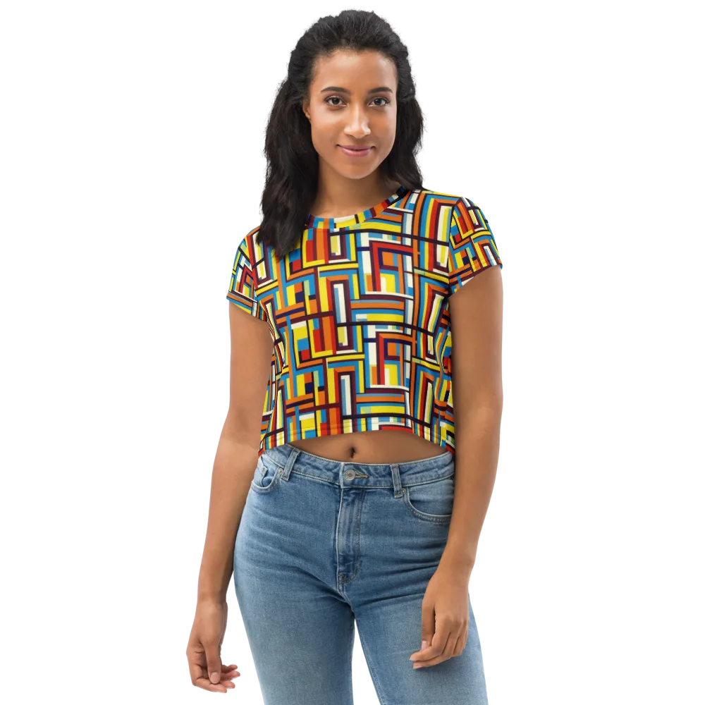 Modular Voltage on Crop Tee — Front