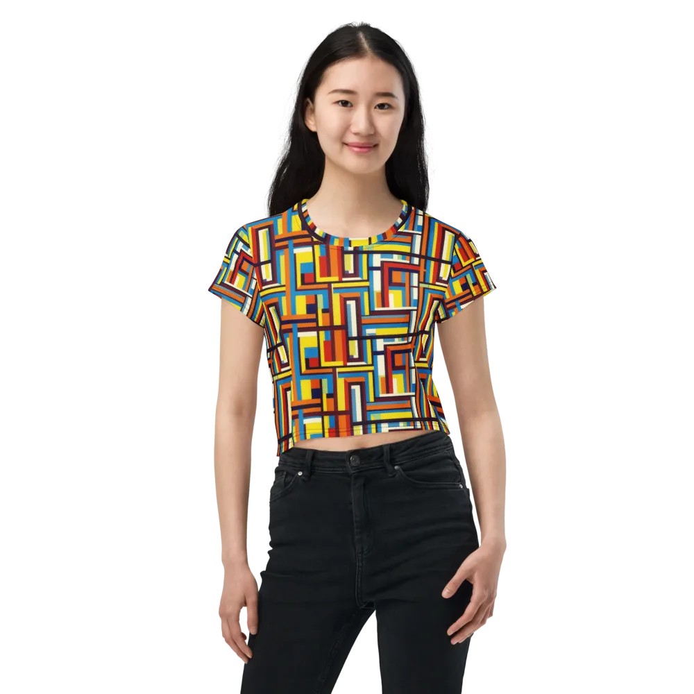 Modular Voltage on Crop Tee — Front