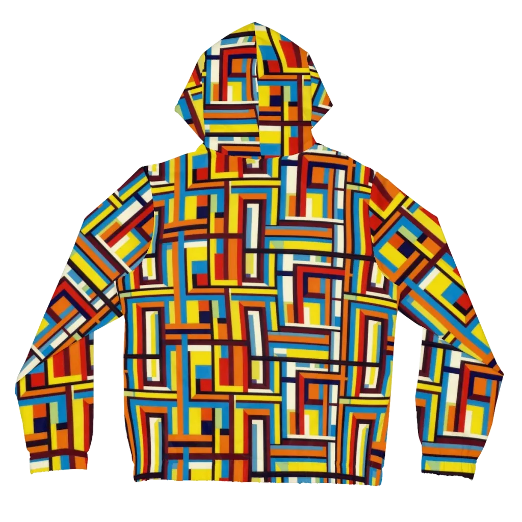 Modular Voltage on Women's Full-Zip Hoodie — Back