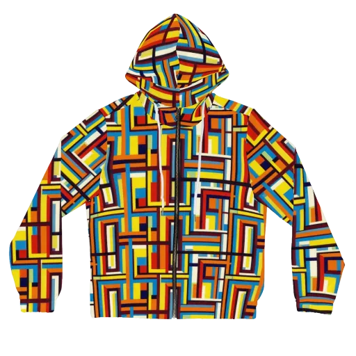 Modular Voltage on a Women's Full-Zip Hoodie