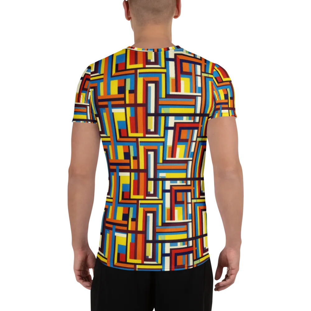 Modular Voltage on Men's Athletic T-Shirt — Back