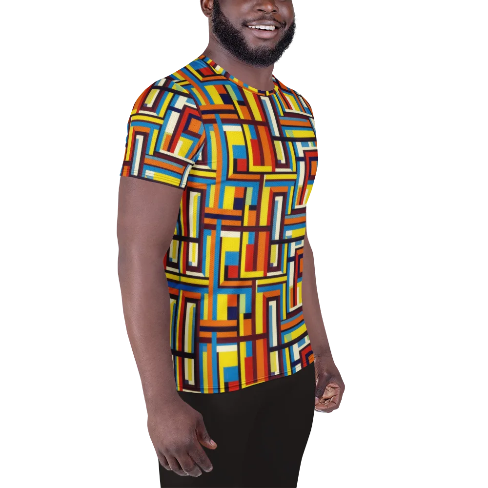 Modular Voltage on Men's Athletic T-Shirt — Right