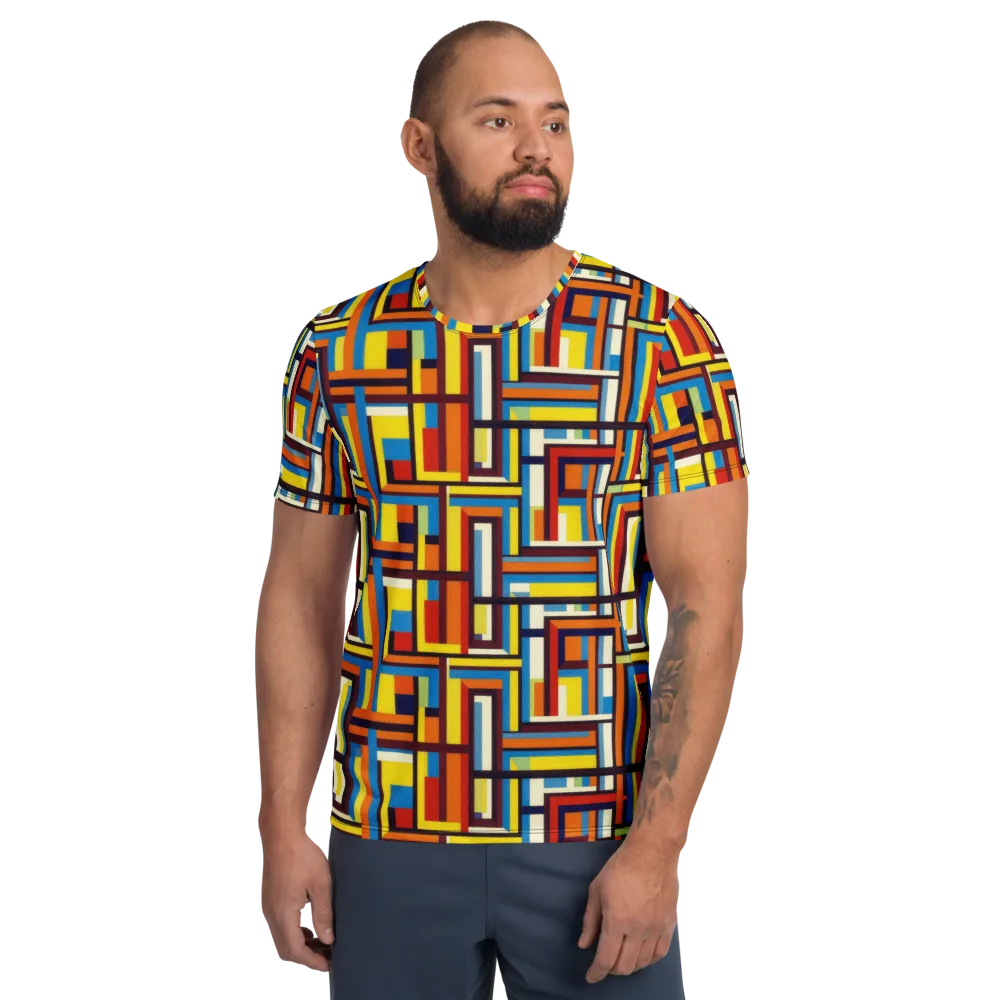 Modular Voltage on Men's Athletic T-Shirt — Front