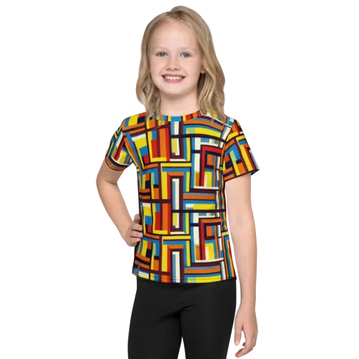 Modular Voltage on a Kids Crew Neck T-Shirt